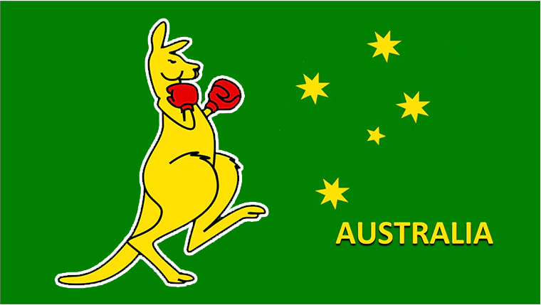 Boxing-Kangaroo-Flag
