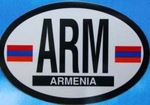Armenia Decal Oval