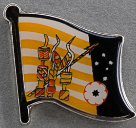 Tiwi Island Flag Pin  Australia