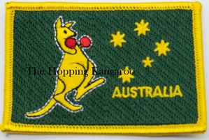 Australia Boxing Kangaroo Rectangular Patch