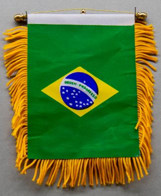 Brazil Mini Car Flag