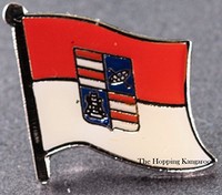 Dubrvnik Neretva Flag Pin Croatia