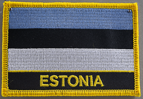 Estonia Rectangular Patch w Writing