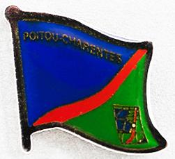 Poitou-Charentes  Flag Pin France