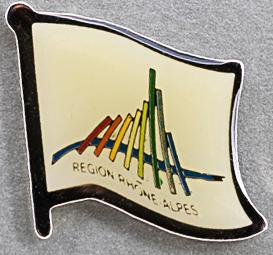 Rhone Alpes Flag Pin France