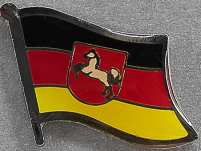 Niedersachsen Flag Pin Germany