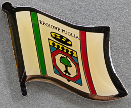 Puglia Flag Pin Italy