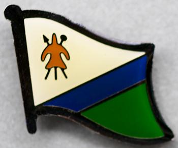 Lesotho Flag Pin Previous AFN