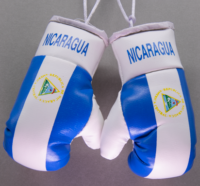 Nicaragua Mini Boxing Gloves