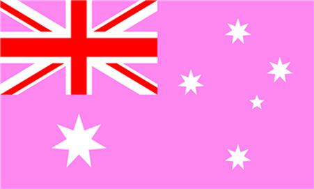 Pink Australia Flag