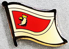 Warminsko-Mazurkie Flag Pin Poland