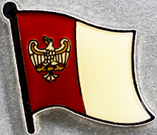 Wielkopolskie Flag Pin Poland