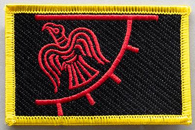 Raven Rectangular Flag Patch