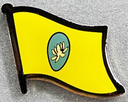 Kalmykia Flag Pin Russia