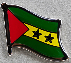 Sao Tome  Principe Flag Pin AFN