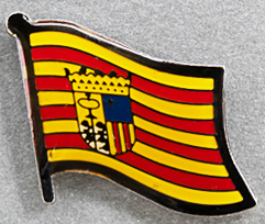 Aragon Flag Pin Spain