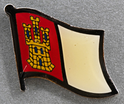 Castilla La Mancha Flag Pin Spain