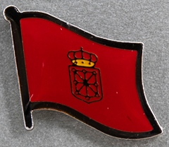 Navarre Flag Pin Spain