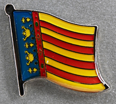 Valencia Flag Pin Spain