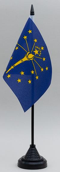 Indiana Desk Flag