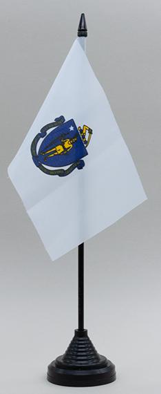 Massachusetts Desk Flag