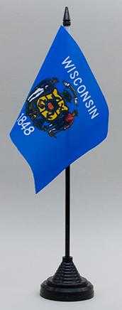 Wisconsin Desk Flag