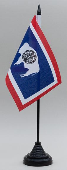 Wyoming Desk Flag USA