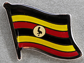 Uganda Flag Pin AFN