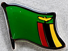 Zambia Flag Pin AFN